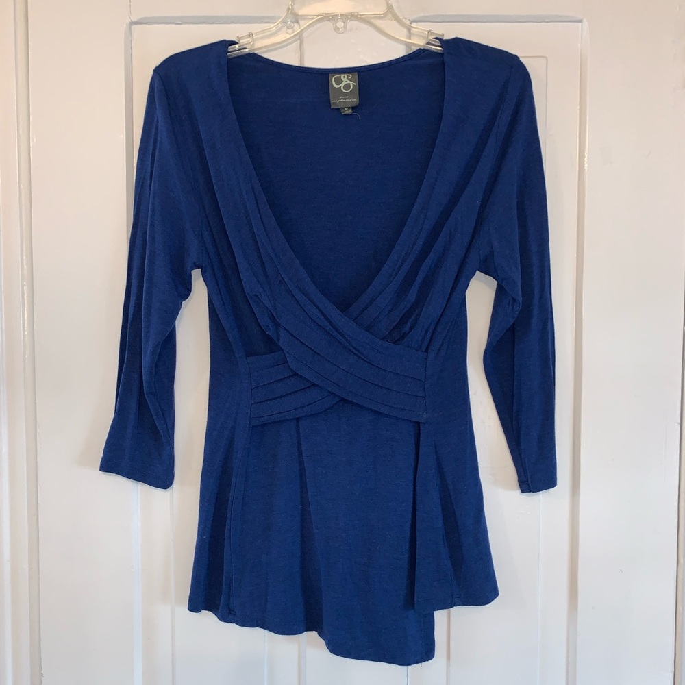 Anthropologie One September Criss Cross Fitted Top